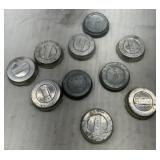 10 canning jar lids
