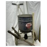 Vintage seed spreader and shears