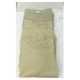 5 army green T-shirts Size XL