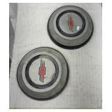 Vintage Chevy hubcaps