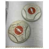 Vintage Chevy hubcaps