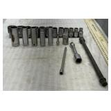 Wright USA 1/2 SAE sockets, adapter & extensions