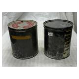 Vintage vegetable shortening tins