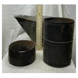 Stove pipe and ash bucket