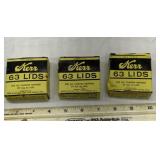 3 boxes Kerr 63 canning lids