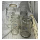 6 glass jars