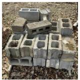 Pallet of concrete blocks