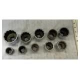 10 S-K 3/4 drive sockets