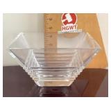 Tiffany & Co square crystal bowl --small chip
