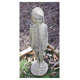 30' Resin girl garden statue