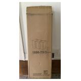 NEW 3-pack white plastic trash cans