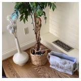 Home decor with faux ficus