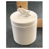 Storage jar with rabbit lid