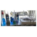 Kitchen contents on window sill