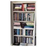 5 shelves of books