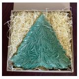 Decorative holiday tree plate