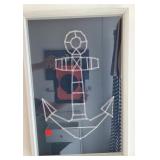 12' x 18' framed anchor string art
