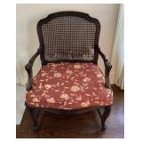Armchair with cane back