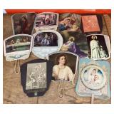 Bible story theme cardboard advertising fans