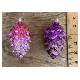 2 Old World Christmas mercury glass ornaments