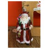 Old World Christmas mercury glass Santa ornament