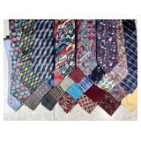 26 vintage 100% silk men's neckties