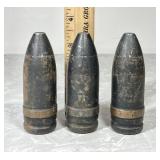 3 1950s 30mm experimental T-series cartridges