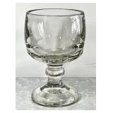 Antique heavy glass beer schooner --over 4#