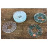 Glass candle collars