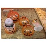 Glass pumpkin light covers