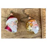 2 mercury glass ornaments