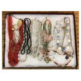 Collection of costume jewelry necklaces