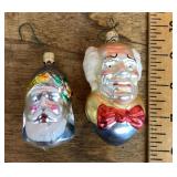 2 Old World Christmas mercury glass ornaments