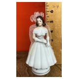 Porcelain bride figure --damaged veil