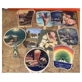 Cardboard advertising fans