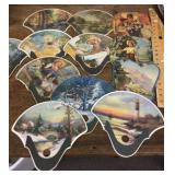 Cardboard advertising fans