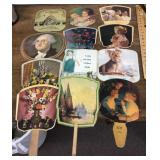 Cardboard advertising fans