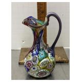 Murano millefiori glass vase