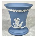 Wedgwood jasperware 'Four Seasons' 3.5' vase