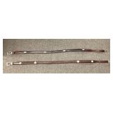 2 Onyx by Brighton belts Size 42 and 44