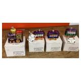 Komozja Kurt S. Adler glass train ornaments