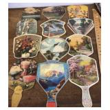 Cardboard advertising fans