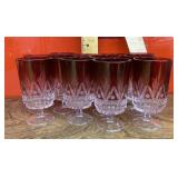Set of 12 ruby flash glasses