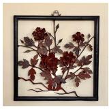 13.5' square Chinese Tiehua iron painting