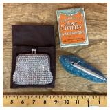 Vintage coin purses and crayons