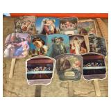 Bible story theme cardboard advertising fans