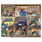6 Captain America comic books
