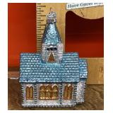Old World Christmas mercury glass church ornament