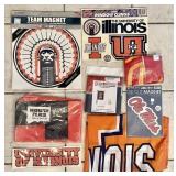 Univ. of IL, KC Chiefs, & Ole Miss fan items