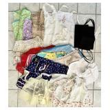 Huge lot of vintage aprons --full, half, chef